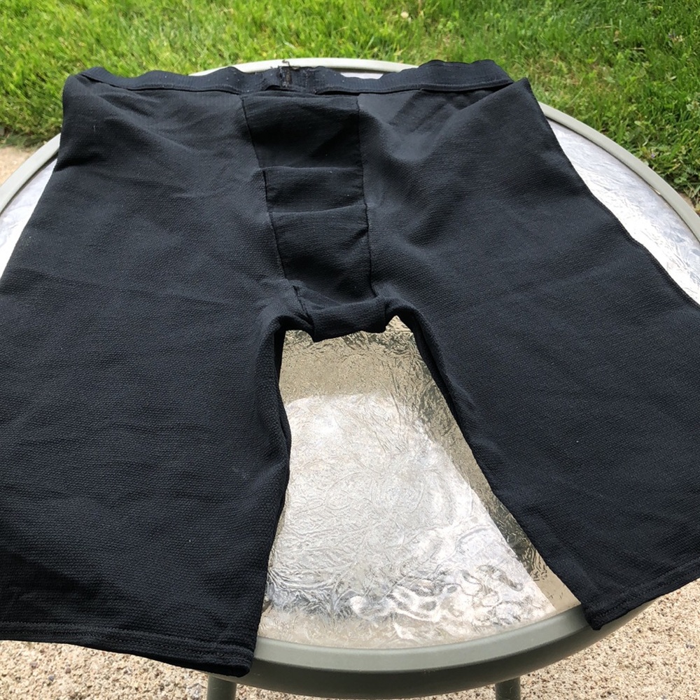 BIKE Shorts COMPRESSION Size MEDIUM Nylon Lycra Spandex Black - Picture 4 of 5